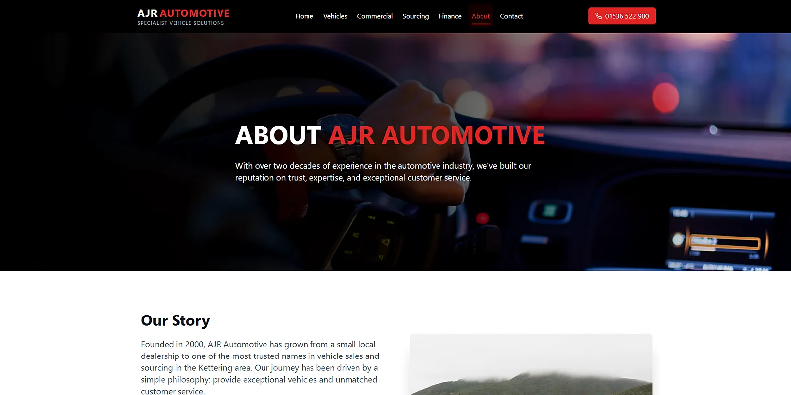 AJR Automotive website
