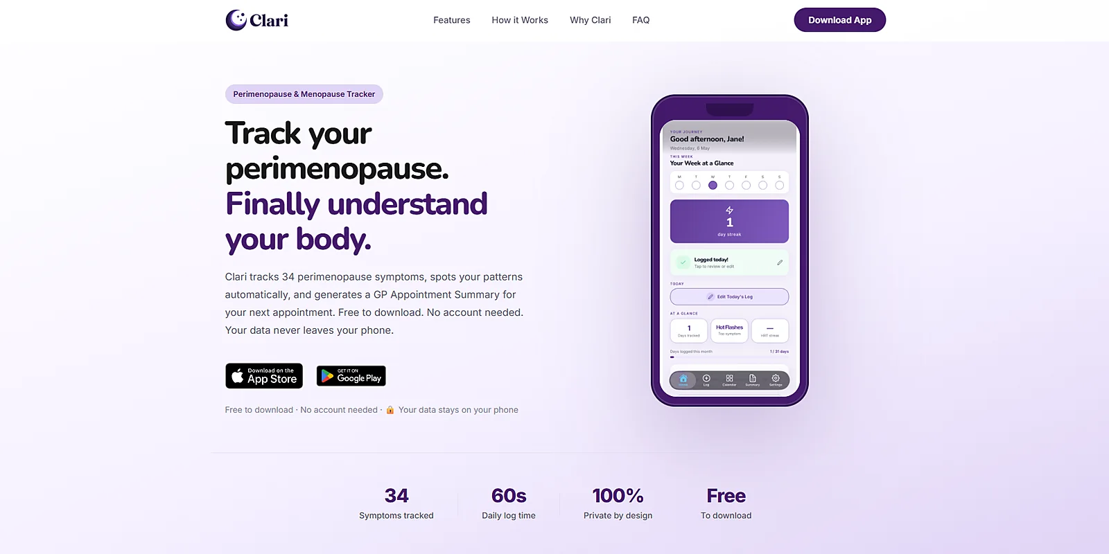 Clari website